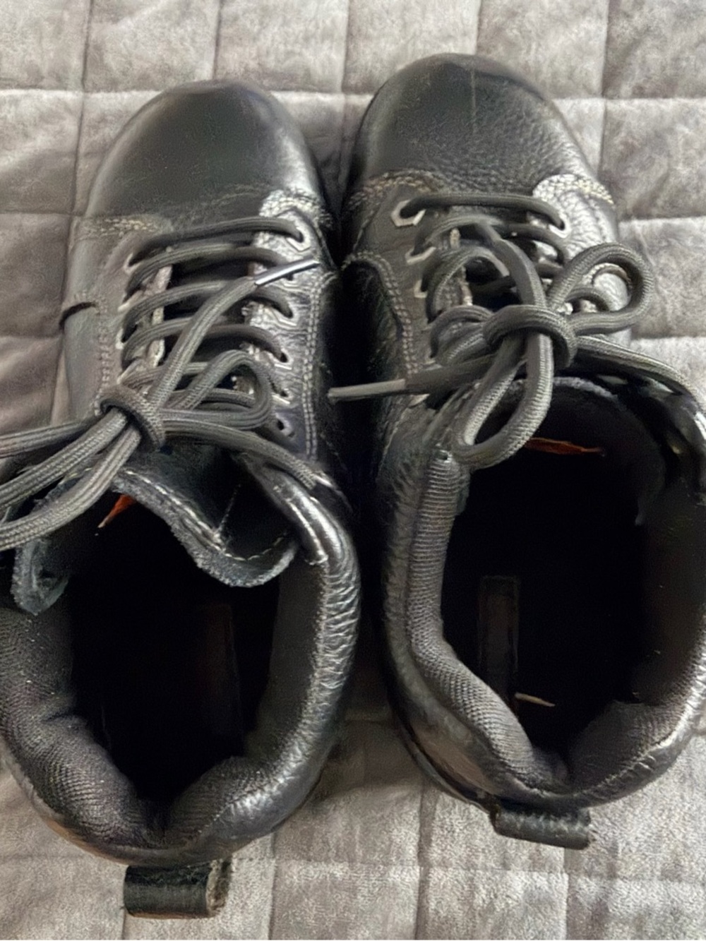 Harley Davidson Black Leather Motorcycle Riding Boots Size 8.5 Great Condition - Picture 5 of 13